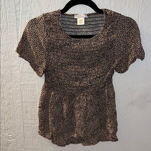 Urban Romantics Women’s Short Sleeve Cinch Top – Size Small